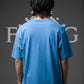 Blue Oversized Plain T-Shirt
