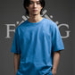 Blue Oversized Plain T-Shirt